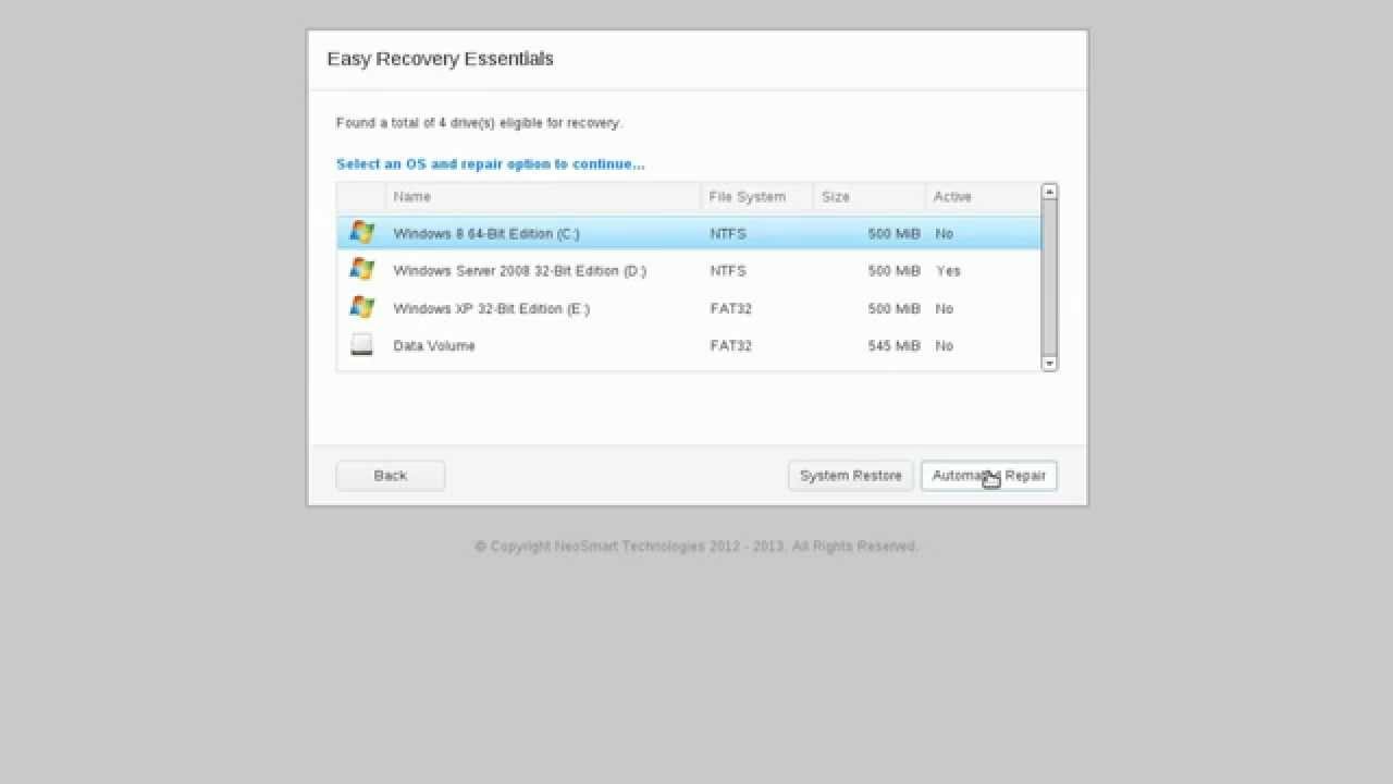windows recovery essentials free download